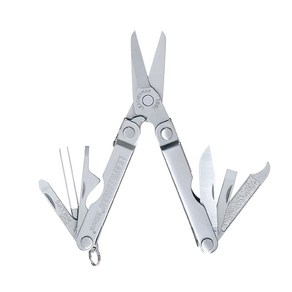 LEATHERMAN (레더맨) 멀티 툴 MICRA SILVER 마이크라 실버 [일본 정규품] 25년 보증 LTJ마크 입 MICSV, 1개