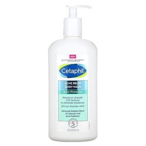 Cetaphil 여드름 완화 바디 워시 여드름성 피부 591ML 20FL oz), 1개