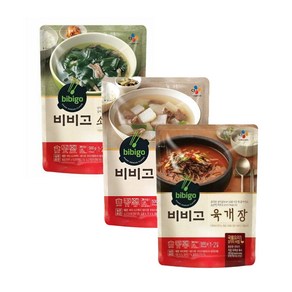 올따옴 간편국탕류 기획세트 비비고 쇠고기미역국 500g 2개 + 소고기무국 500g 2개 + 육개장 500g 2개, 1세트