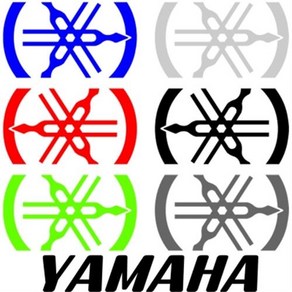 YAMAHA 야마하 스티커 (좌우 1세트) / 차량 데칼 반사, 01.블랙, 1개