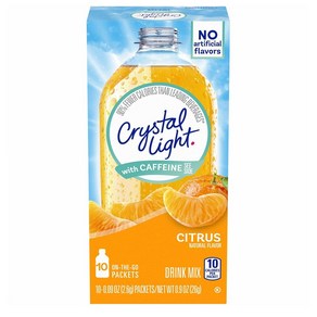 Cystal Light Citus Dink Mix 크리스탈 라이트 시트러스 드링크 믹스 0.9oz(26g) 5팩, 26g, 10개입, 5개