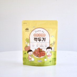 국산 전혀 안매운 깍두기 어린이 저염 유아 김치 당일제조, 500g, 1개