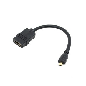 넥시 NX263 mico HDMI (M) to HDMI (F) 변환 젠더 케이블, HDMI(F) to 마이크로 HDMI(M) 변환 케이블젠더