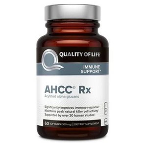 Quality of Life Labs AHCC RX 300mg 60소프트젤