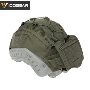 IDOGEAR 전술 헬멧 커버 해양 헬멧 NVG 배터리 파우치 사냥 3812, M, 레인저그린, 1개