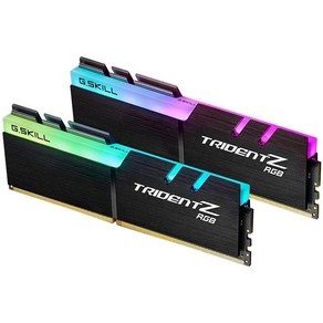 지스킬 DDR4 16G PC4-25600 CL16 TRIDENT Z RGB 데스크탑용 8G x 2p, 2개