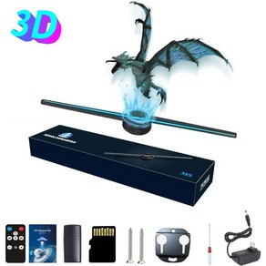 호환 3D 홀로그램 선풍기 디스플레이 라이트 HD 프로젝터 상점 바 파티 크리스마스 42cm, 1) 3D Hologam Fan - EU Plug, 1개