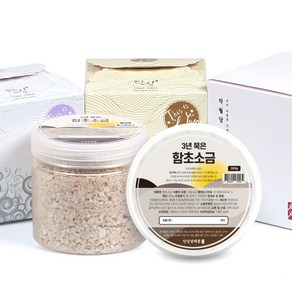 참건강마을 [3년묵은신안천일염] 함초 굵은 소금 - 300g 답례품, 1개