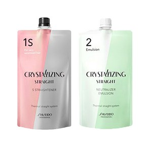 시세이도 프로페셔널 크리스탈라이징 알파S(극손상모) + 에멀젼타입 1제 + 2제, 1세트, 400ml