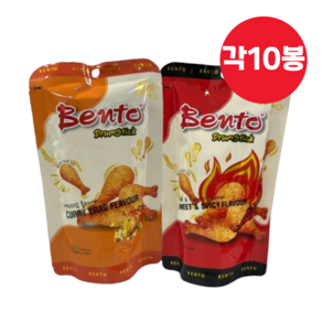 벤토 드럼스틱 커리크랩 + 스위트앤스파이시 2종 세트, 20개, 50g