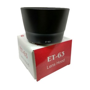 ET-63 카메라 렌즈 후드 캐논 EF-S 55-250mm f/4-5.6 IS STM 58mm, 1개