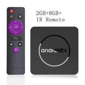 글로벌 버전 Motal Smat 스트리밍 미디어 TV Box Andoid13 AllwinneH313 Bluetooth Google Assistant 2, 01 2G8G IR Remote_03 Au 플러그