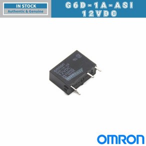 일본 OMRON PCB 전원 릴레이 G6D-1A-ASI-5VDC 24VDC DC12V 4 핀 5A P6D-04P, 1개