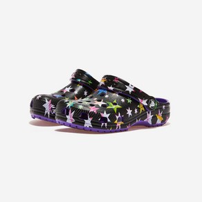 ABC마트키즈 [CROCS] 크록스 클래식 스타 프린트 클로그 K cs209082 NEON PURPLE/MULTI (175~225)