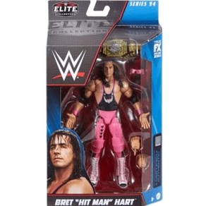 WWE Elite Collection 시리즈 94 브렛 하트 액션 피규어, 1개