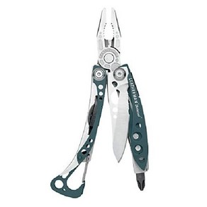 LEATHERMAN 콤보 나이프와 병따개가 포함된 Skeletool 경량 멀티툴, 푸른, 1개