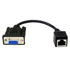 Flexible DB9 9 핀 시리얼 포트 여성/남성 대 RJ45 케이블 DB9 ~ RJ45 어댑터 케이블 다른 장치를 쉽게 연결, 여성, 1개