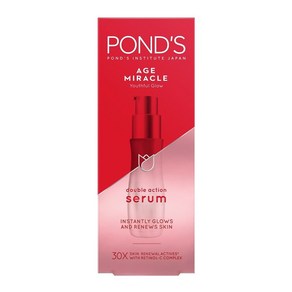 폰즈 에이지 미라클 더블 액션 세럼 PONDS Age Miacle Seum 30ml, 1개