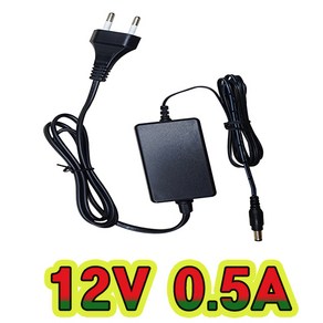 순흥전기 12V 0.5A 전원선일체형 어댑터 SMPS DC12V500mA 아답터 직류전원장치, 12V0.5A 전원선일체형, 1개