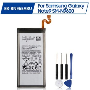 교체 배터리 EB-BN965ABU 갤럭시 노트 9 SM-N9600 N960F N960U N960N N960W 4000mAh 전화, 한개옵션0, 1개입