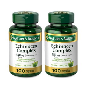 네이처스바운티 에키나시아 Echinacea 450mg 100캡슐 2개, 100정