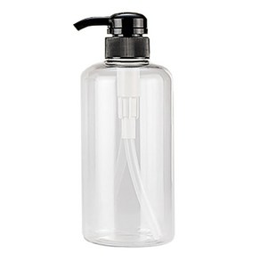 투명 펌핑 공병 500ml (검정) 1개