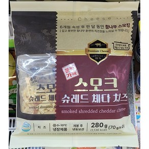 불향가득 스모크 슈레드 체다치즈 280g (70g X 4개입), 70g, 1개