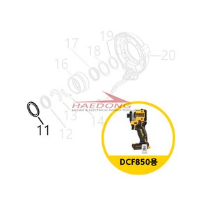 주문건 디월트 DCF850용 부품 11번 N921819 링 KR 01타입, 1개