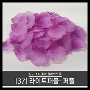 티앤씨몰 (장미꽃잎 37) 라이트퍼플-퍼플 (100장 조화꽃잎 플라워샤워 꽃가루)