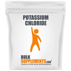 BulkSupplements 벌크서플리먼트 Potassium Chloide 염화칼륨 파우더 분말 1kg, 1개