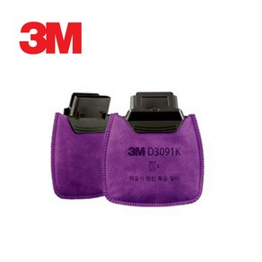 3M HF-800시리즈 D3091K 특급방진 필터 2개입, 단품, 2개