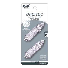 오발 수정테이프 리필 OVAL QRM-506T 5mm x 6m 2개입, 1개, 리필 2개입