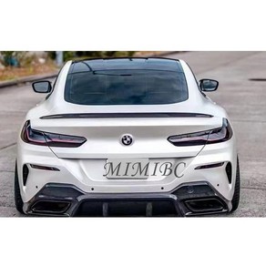 리어 스포일러 BMW 8시리즈 G15 840i M850i 카본 호환, 블랙