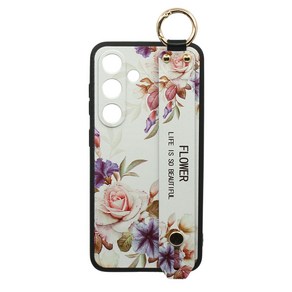 신서엔코 갤럭시S25 S25플러스 S25울트라 케이스 Galaxy Phone Case SCS-1547 블라썸 일러스트 핸드 스트랩 케이스