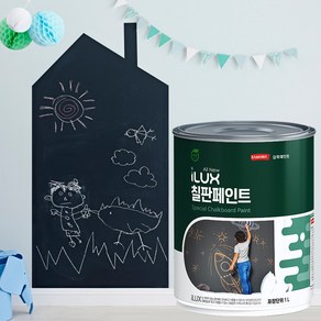 아이럭스 친환경 수성 페인트 칠판페인트 블랙보드 1L, 다크그린, 1개