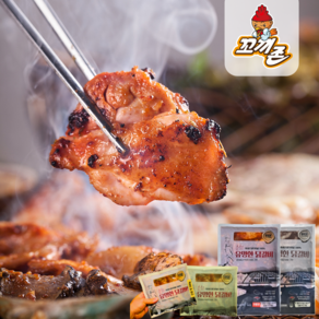 [꼬끼존]춘천닭갈비 소포장 1kg 매콤 간장닭갈비 국내산 닭다리살, 닭갈비(간장맛 1kg x 1팩), 1개
