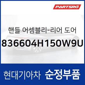 뒷문 외부 손잡이 (외캐치 도어캐치) 조수석쪽 (836604H150W9U) 그랜드 스타렉스