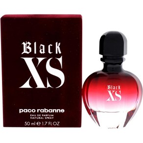 Paco Rabanne 파코라반 블랙 XS 오 드 퍼퓸 스프레이 여성향수 플로랄 우디 머스크 프래그넌스, 50ml, 1개