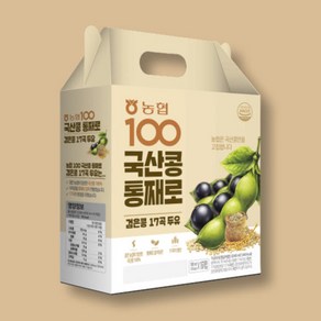 농협 100 국산콩 통째로 검은콩 17곡 두유, 64개, 190ml