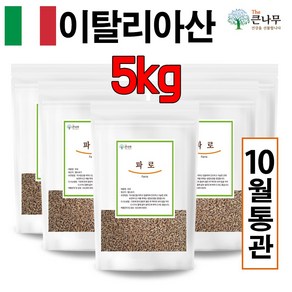 The큰나무 이탈리아산 고대곡물 파로 고대 통곡물 파로쌀 엠머 밀, 1kg, 5개