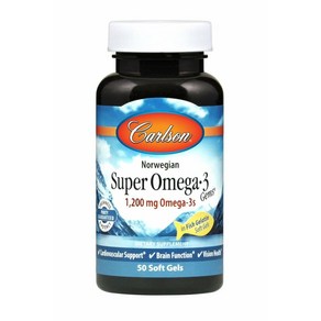 칼슨 슈퍼 오메가3 노르웨이 1200mg 50정 Calson Supe Omega-3 Gems 1200 mg, 1개