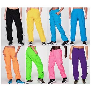 FIT FUNKY 새로운 도착 Zumba 피트니스 ZW 착용 여성 의류 카고 바지 _p489