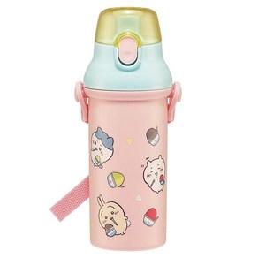 치이카와 먼작귀 어깨끈 물통 480ml 항균+, 먼작귀 치이카와 농담곰 원터치, 1개