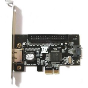 SATA PCIe 카드 3Gbps 확장 컨트롤러 어댑터 PCI-E to eSATA IDE, 1개