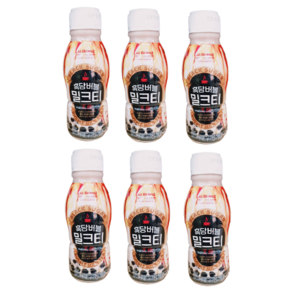 노브랜드 흑당버블 밀크티, 6개, 350ml