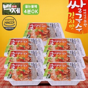 백제 즉석 쌀국수 멸치맛 김치맛 얼큰한맛 택1, 92g, 7개