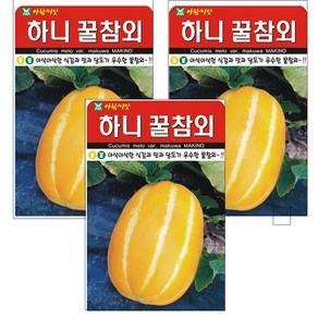 하니 꿀 참외 씨앗 50립 3봉