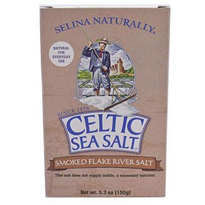 Celtic Sea Salt Smoked Flake Salt 5.3 Oz (150 G) 켈트 바다 소금 훈제 플레이크 소금 5.3온스(150G) 천연 오크 위에서 천천히 훈, 1개, 150g