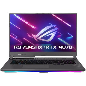 에이수스 2023 ROG 스트릭스 G17 라이젠9 라이젠 7000 시리즈 지포스 RTX 4070, Eclipse Gay, 512GB, 16GB, Fee DOS, g713PI-LL006