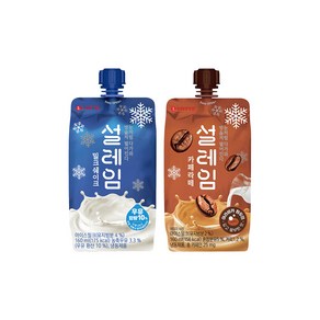 설레임 밀크 6개+설레임 커피 6개 아이스크림 사무실 교회 어린이집 학교 간식, 12개, 160ml